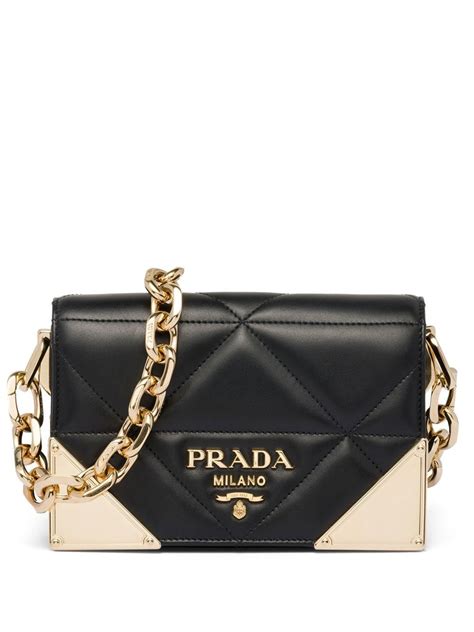 prada quilted leather triangle logo camera bag|Prada handbags sale.